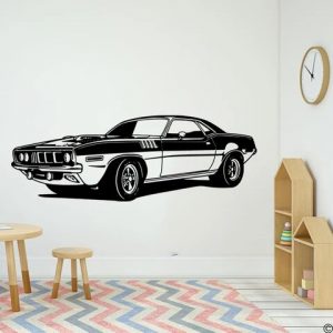 Sticker voiture beauf | Mustang Retro